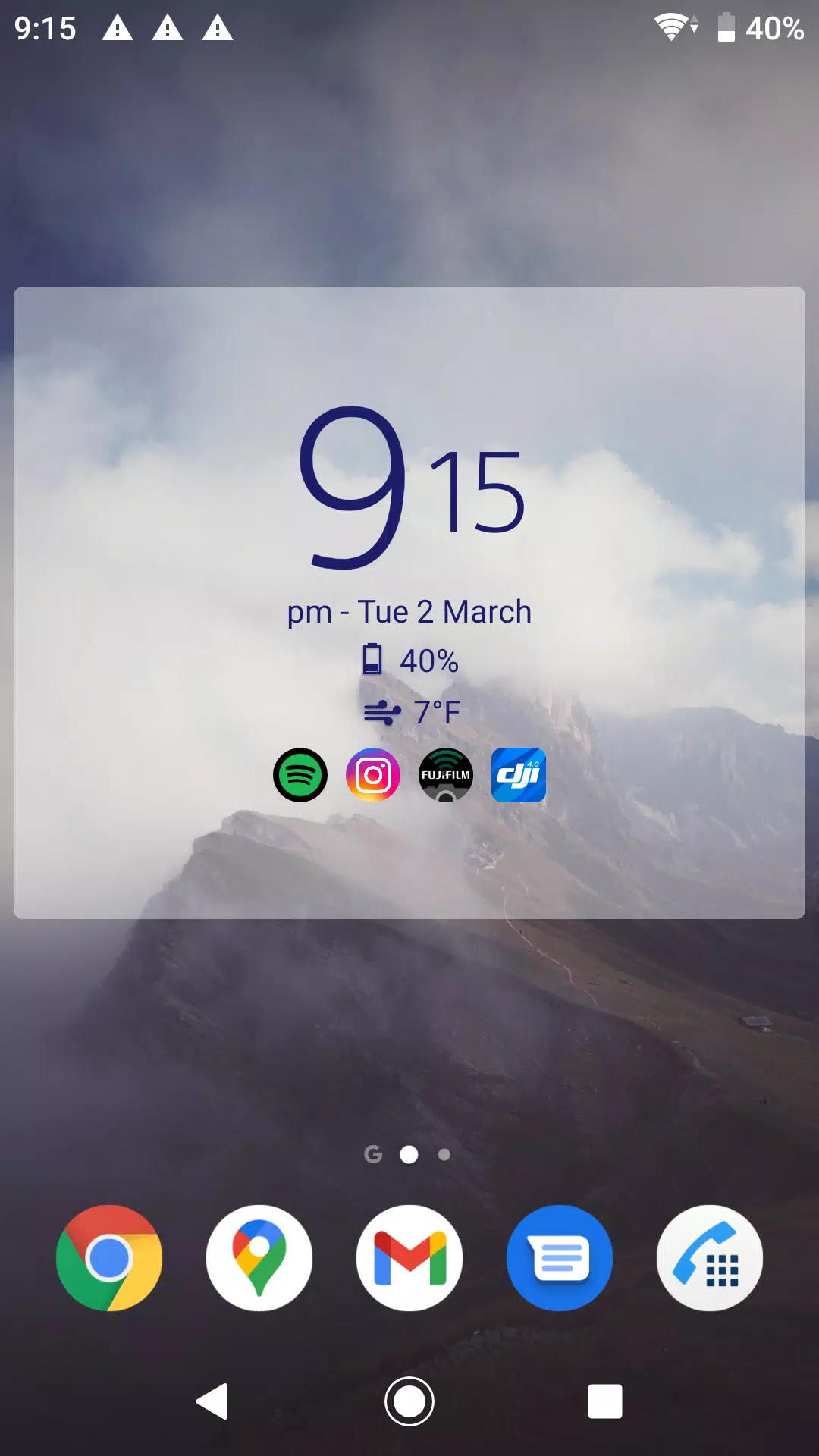 Digital Clock & Weather Widget Captura de tela 1