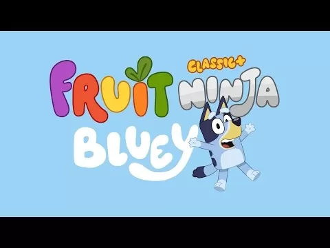 Bluey Fruit Ninja gameplay screenshot