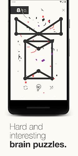 1Line & dots. Puzzle game. Captura de tela 2