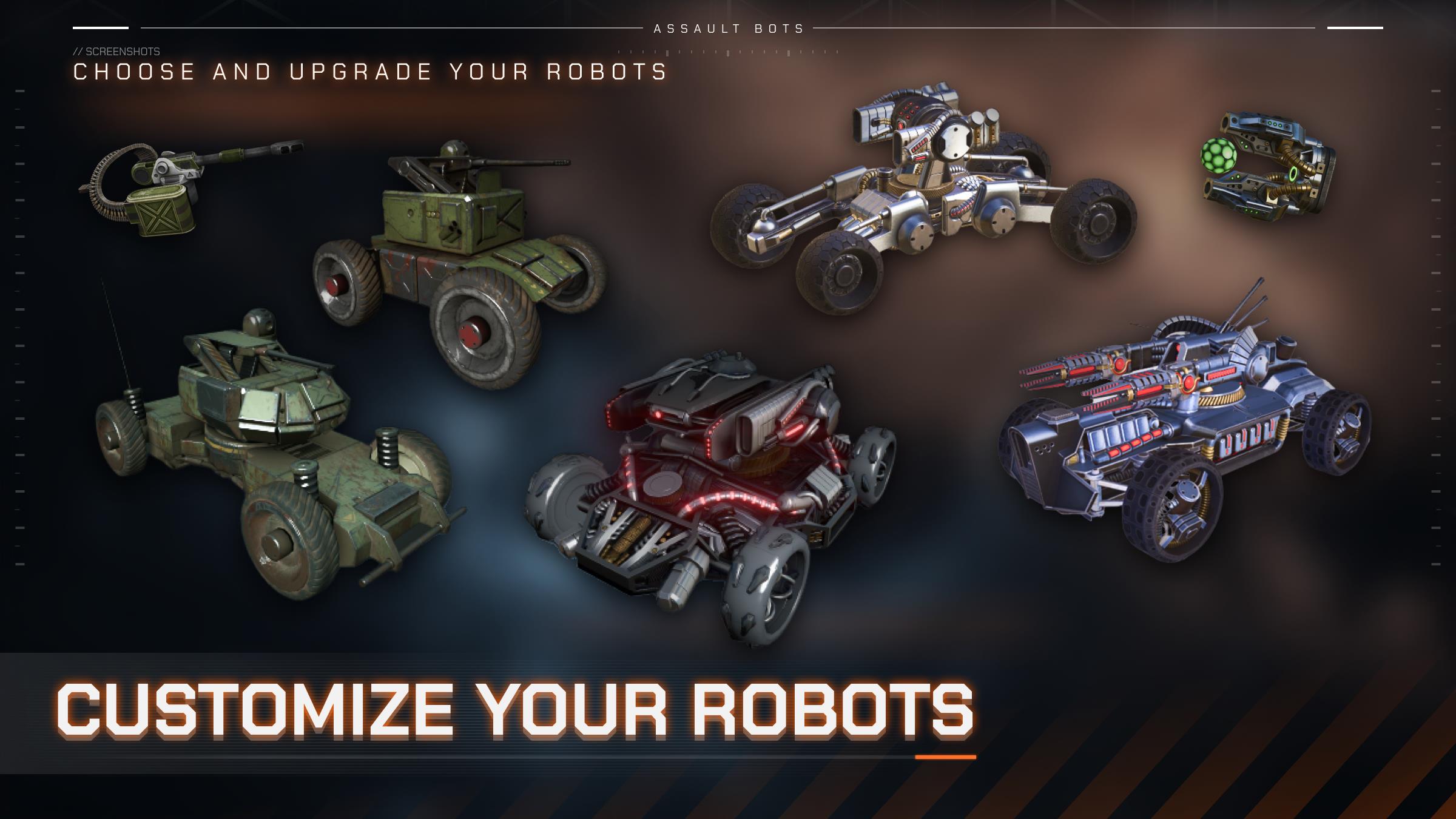 Assault Bots: Multiplayer ဖန်သားပြင်ဓာတ်ပုံ 1