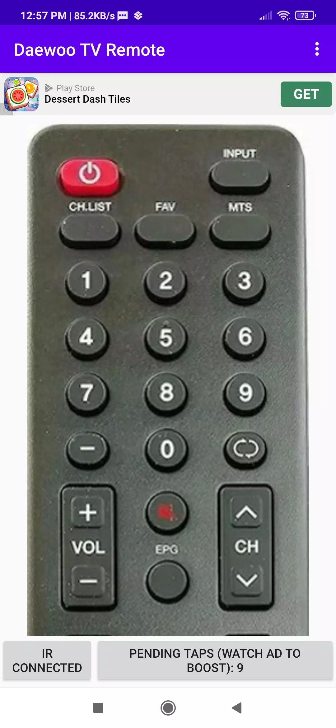 Daewoo TV Remote App Ảnh chụp màn hình 1