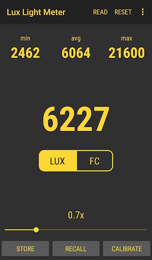 Lux Light Meter Pro Capture d'écran 1