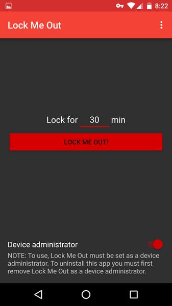 Lock Me Out: Bloqueador apps Captura de pantalla 2