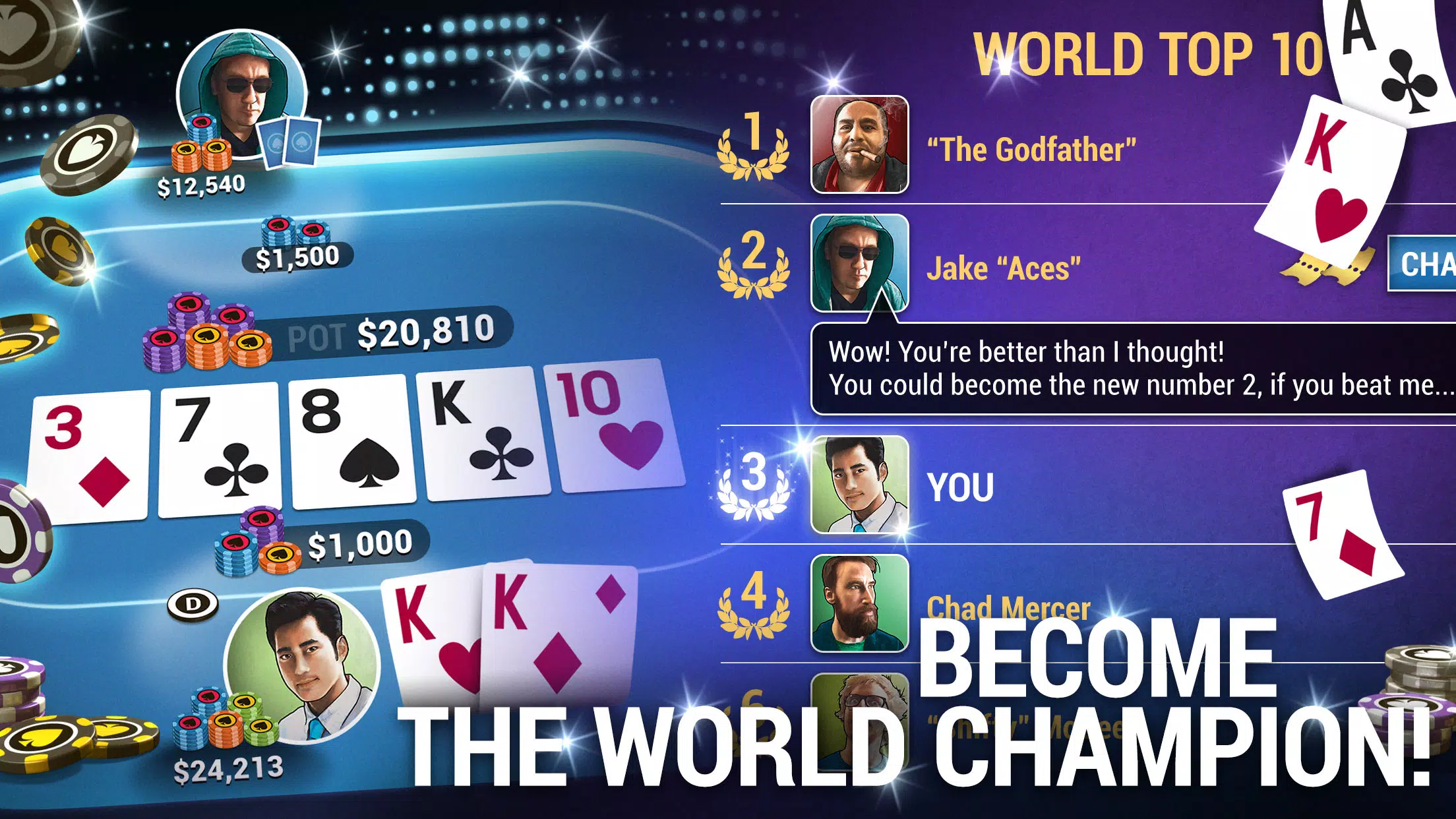 Poker World, Offline TX Holdem Capture d'écran 2