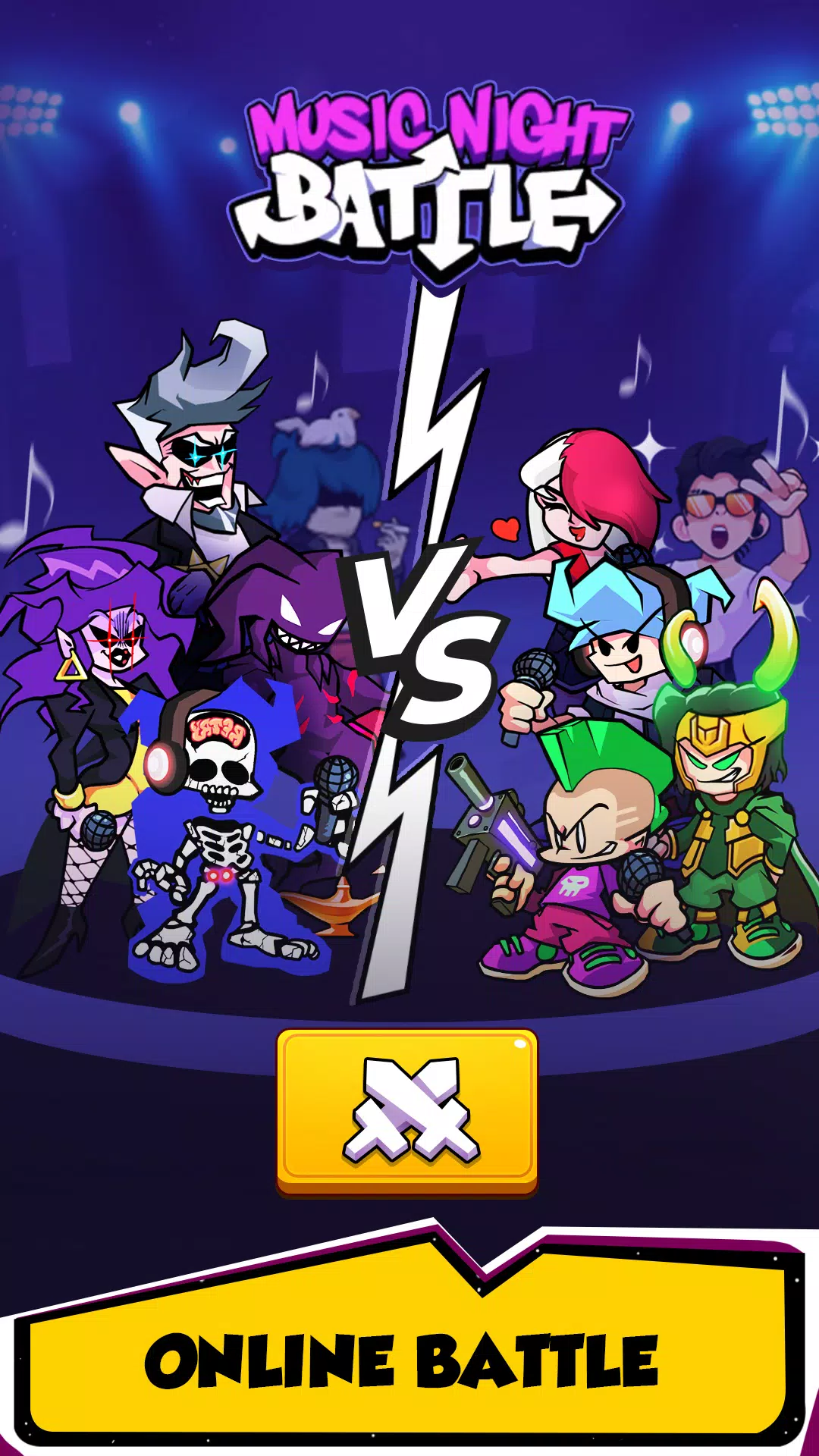 Music Night Battle ဖန်သားပြင်ဓာတ်ပုံ 1