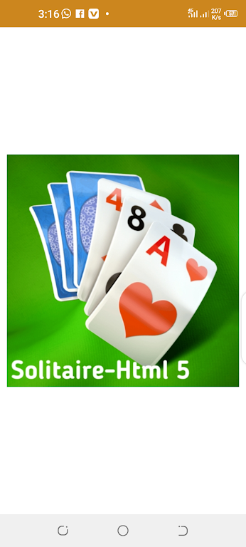 Solitaire Html5 ဖန်သားပြင်ဓာတ်ပုံ 1