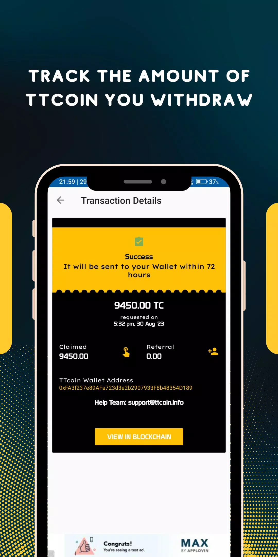 TTcoin Network - OLD Schermafbeelding 3