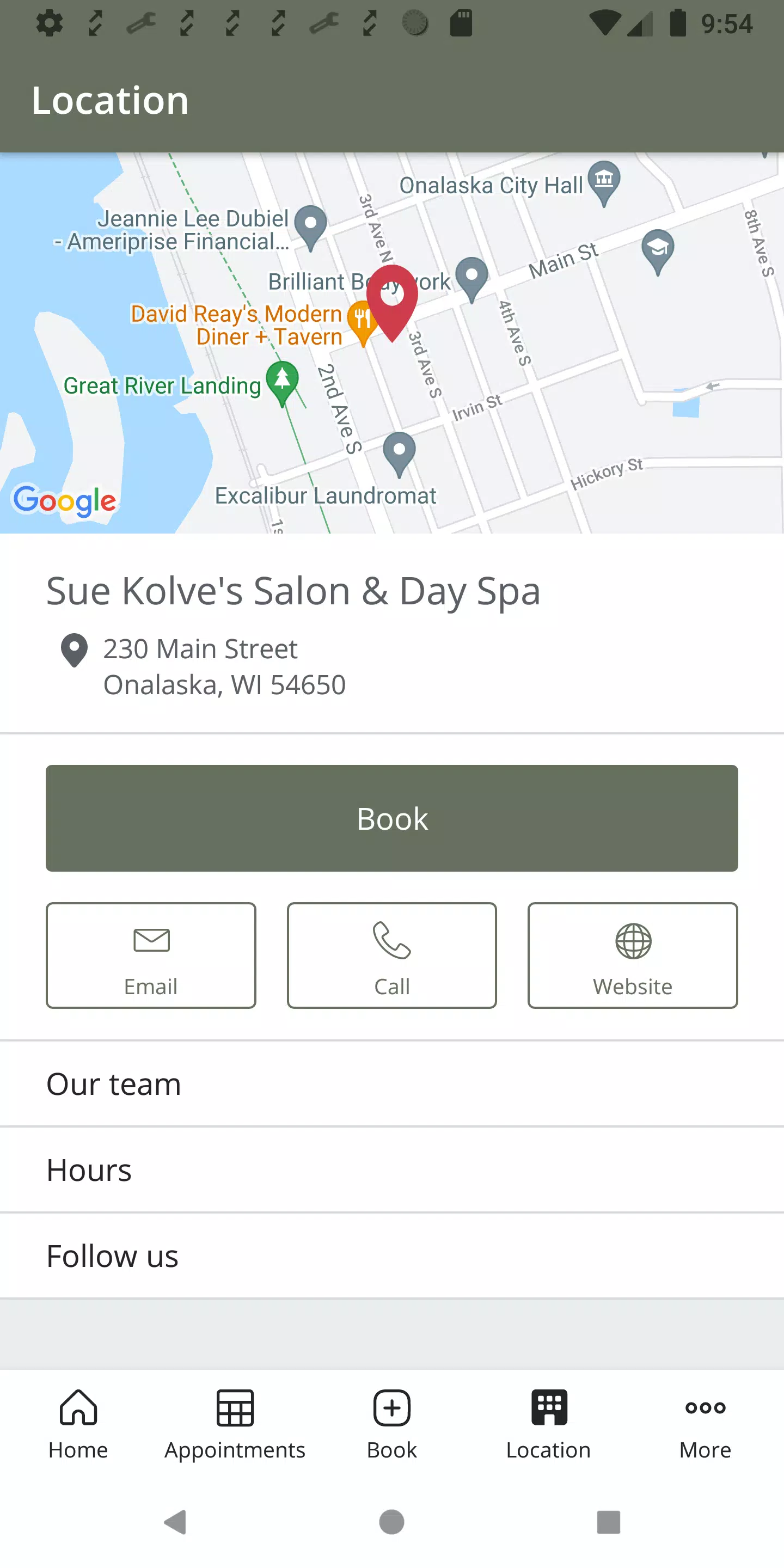 Sue Kolve’s Salon & Day Spa スクリーンショット 3