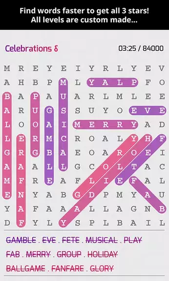 Schermata Super Word Search Puzzles 0