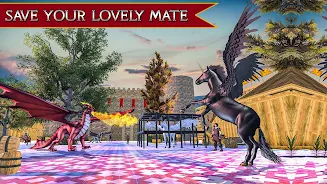 Flying Unicorn Horse Game Скриншот 2