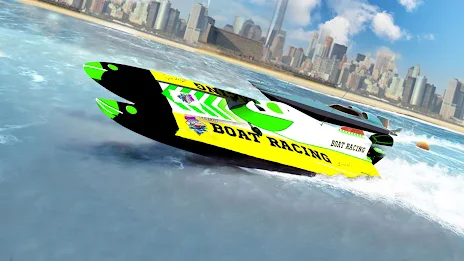 Ski Boat Racing: Jet Boat Game Captura de tela 0