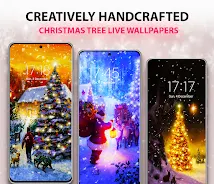 Christmas Tree Live Wallpaper Captura de tela 1