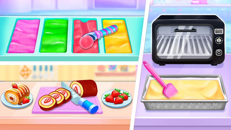 Ice cream Cake Maker Cake Game Ekran Görüntüsü 0