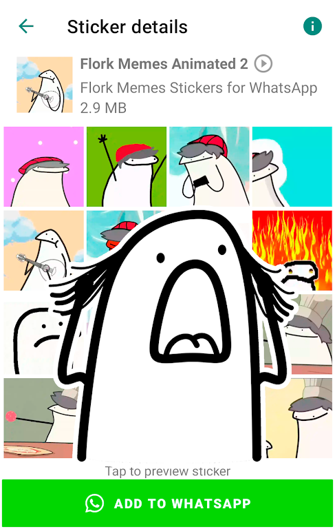 Flork memes stickers WASticker ภาพหน้าจอ 1