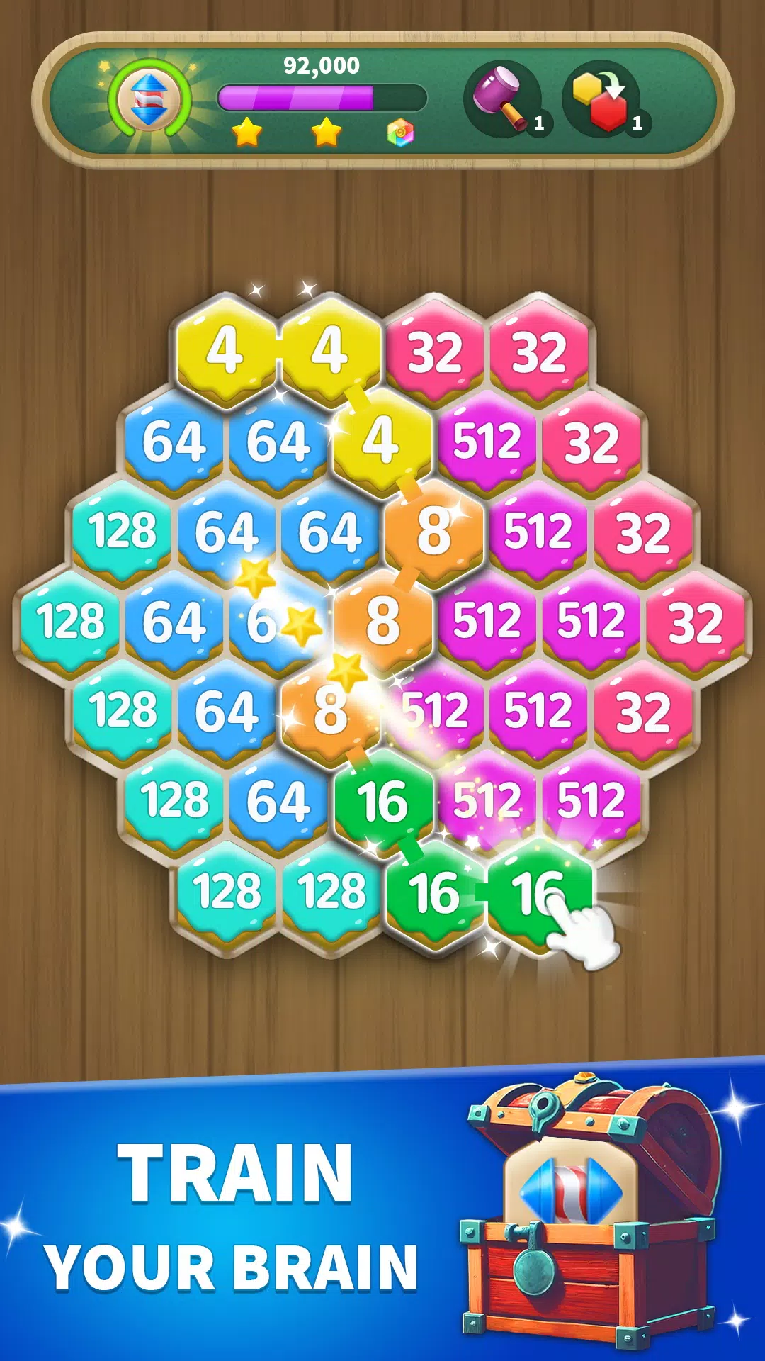 Hexa Connect: 2048 Puzzle應用截圖第1張