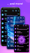 Blue Blossoms SMS Theme Скриншот 2