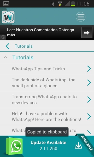 Update WhatsApp ภาพหน้าจอ 1