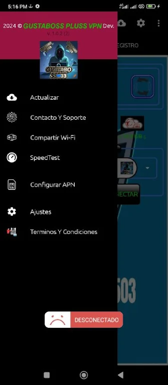 gustaboss pluss vpn Captura de pantalla 2