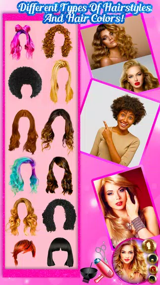 Hairstyle Changer Pro 스크린샷 1