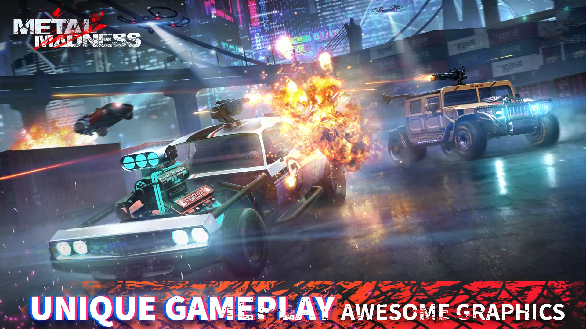 METAL MADNESS PvP: Car Shooter Screenshot 1