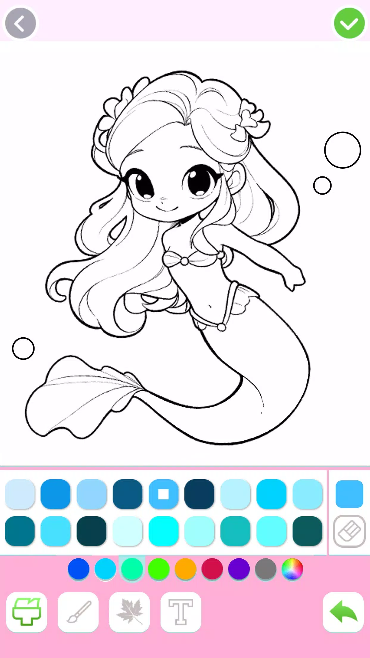 Mermaid Coloring:Mermaid games Screenshot 2