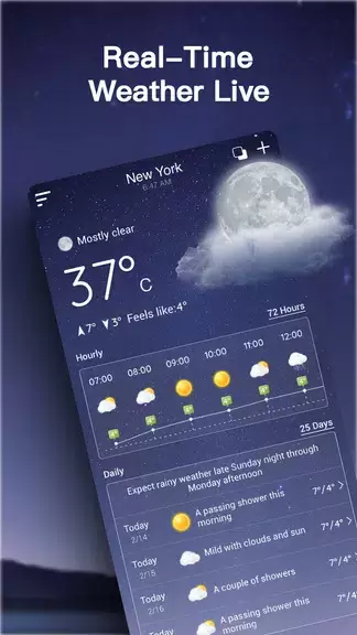 Live Weather Forecast ภาพหน้าจอ 1