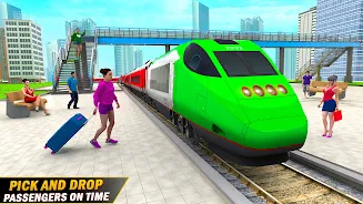 City Train Driving Train Games স্ক্রিনশট 1