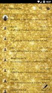 SMS Messages GlitterGold Glass Capture d'écran 2