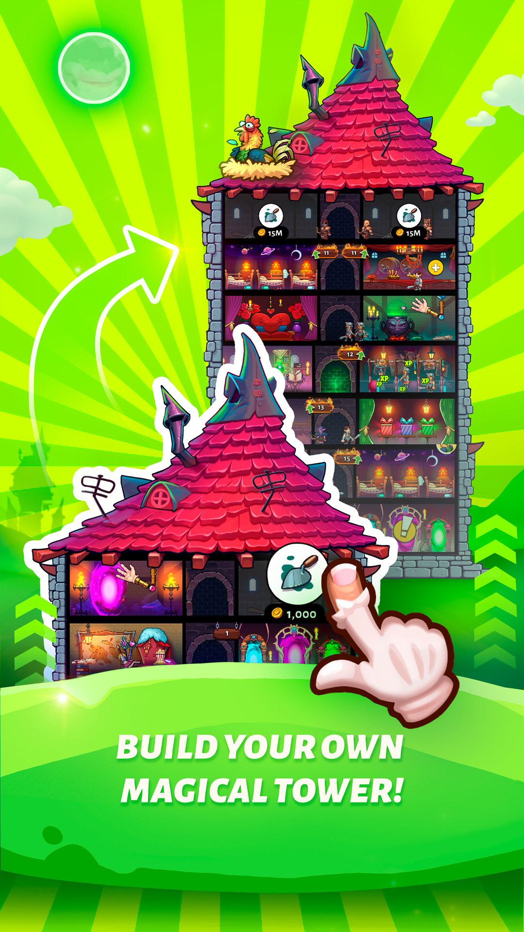 Idle Magic Tower: Heroes Ekran Görüntüsü 0