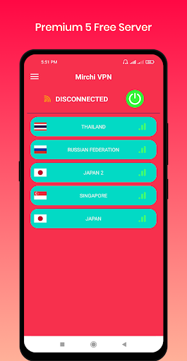 Mirchi VPN - Private & Fast ဖန်သားပြင်ဓာတ်ပုံ 1