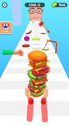 Burger Stack Run Game スクリーンショット 3