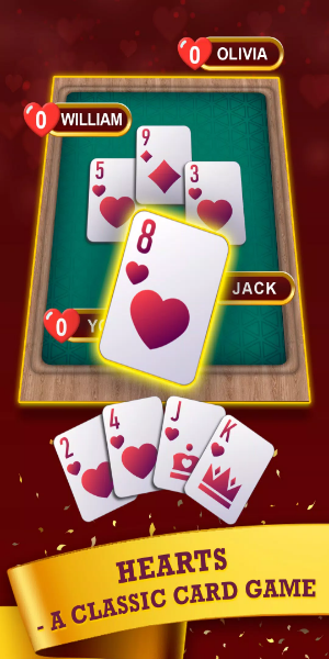 Hearts: Classic Card Game Fun スクリーンショット 0