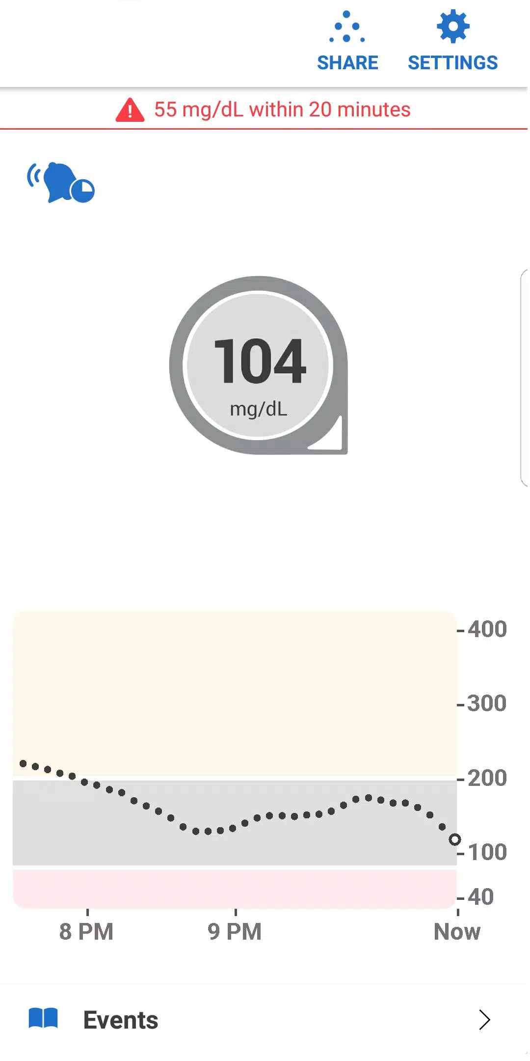Dexcom G6 Captura de tela 2