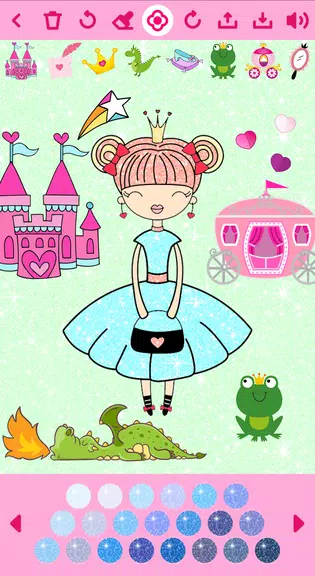 Princess Coloring Book offline 스크린샷 3