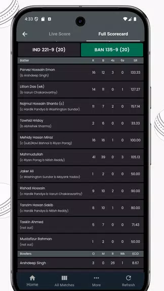 IND vs ZIM Live Cricket Score应用截图第2张