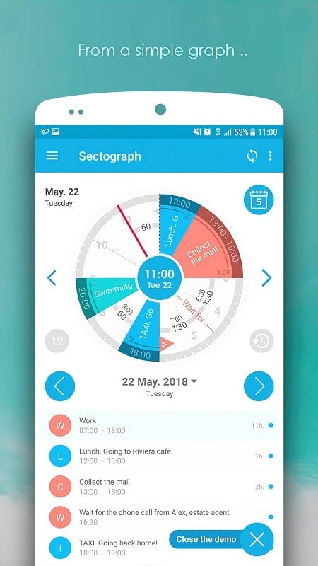 Sectograph. Day & Time planner應用截圖第2張