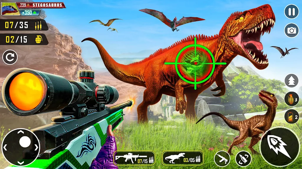 Wild Dino Hunter 3D Gun Games Screenshot 1