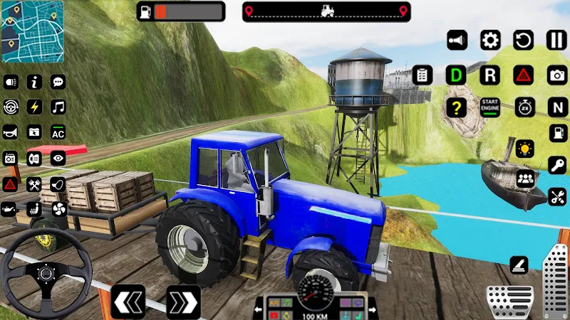 Tractor Trolly Driving Games Captura de tela 1