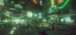 VR Cyberpunk City Tangkapan skrin 3