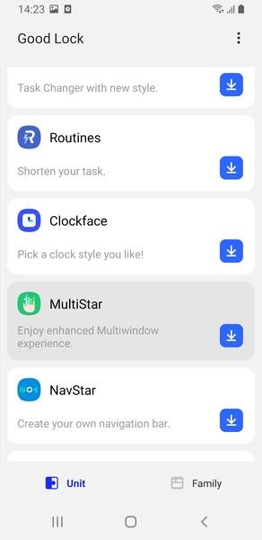 Samsung Good Lock ဖန်သားပြင်ဓာတ်ပုံ 2