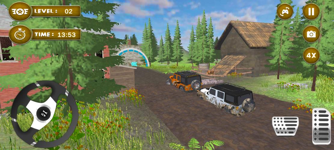 4x4 Mud Jeep Driving Games 3D Скриншот 2