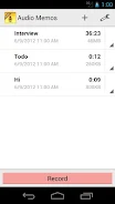 Audio Memos Free Capture d'écran 3