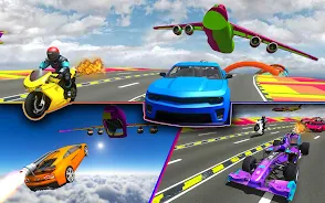 Rocket Car Racing Stunts Tangkapan skrin 0