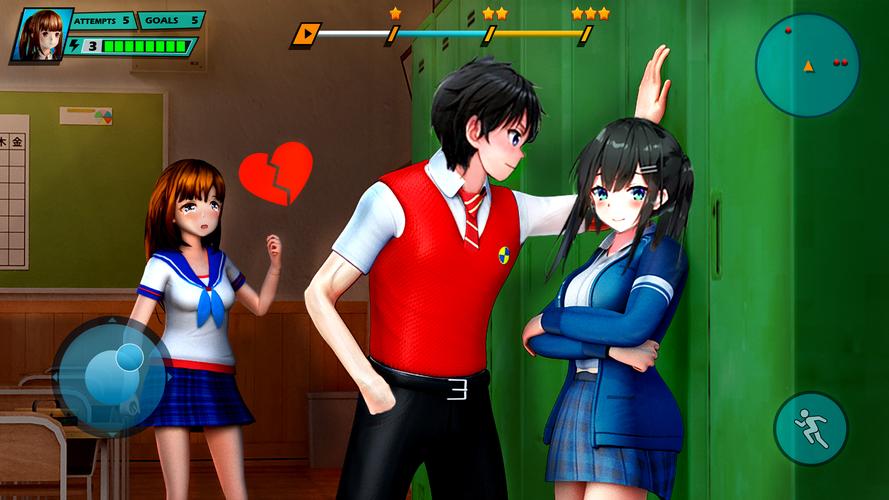 School Love Life: Anime Games Скриншот 3