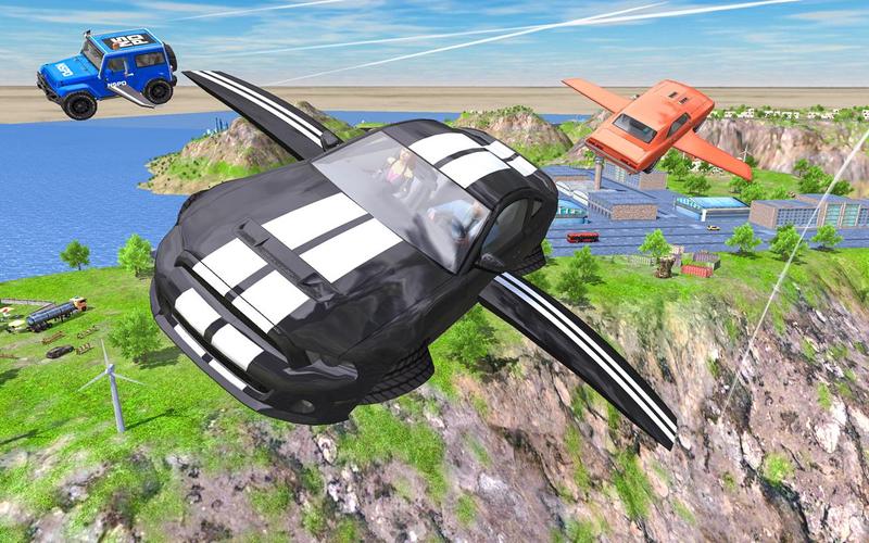Flying Car Extreme Simulator Captura de pantalla 2