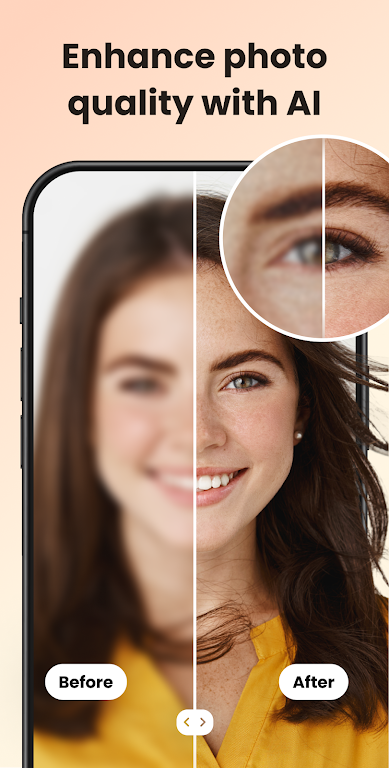 UpFoto – AI Photo Enhancer Mod ภาพหน้าจอ 1