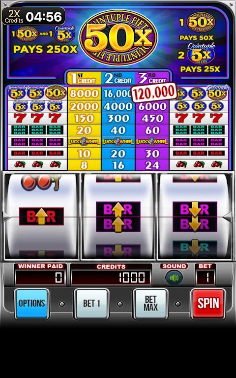 Quintuple 50x Free Slots ภาพหน้าจอ 0