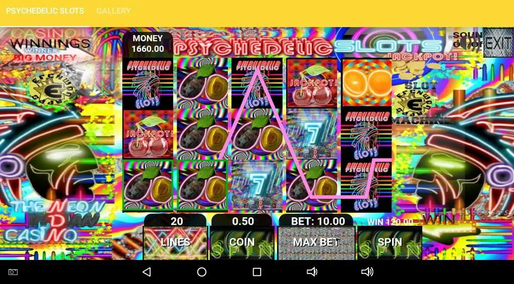 Psychedelic Slots Schermafbeelding 0