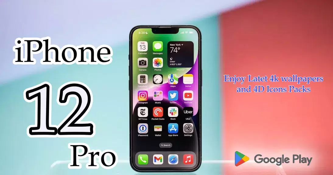 iPhone 12 Pro Launcher Themes Captura de tela 2