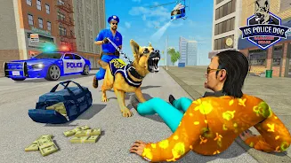 US Police Dog Crime Chase Game Tangkapan skrin 1